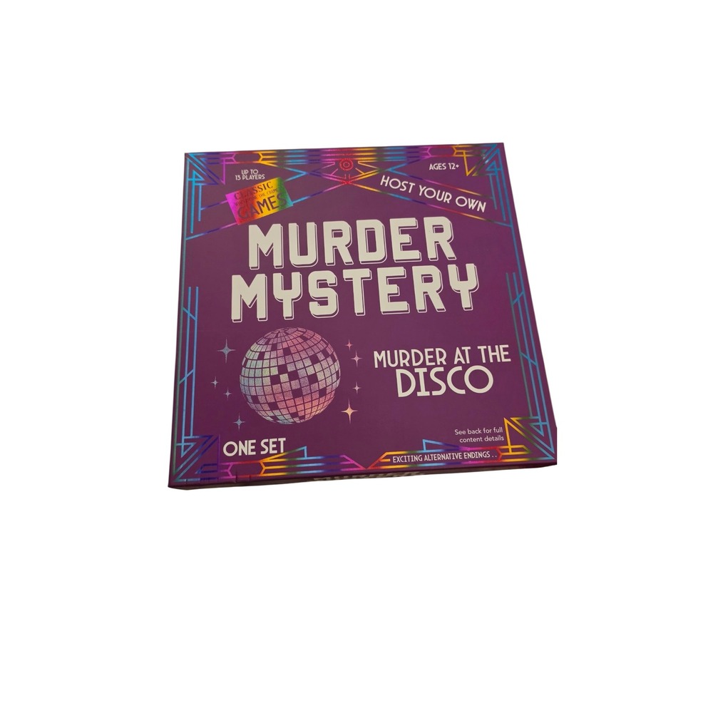 Games Hub Murder Mystery Murder at the Disco 1970s Party Game New 9155110